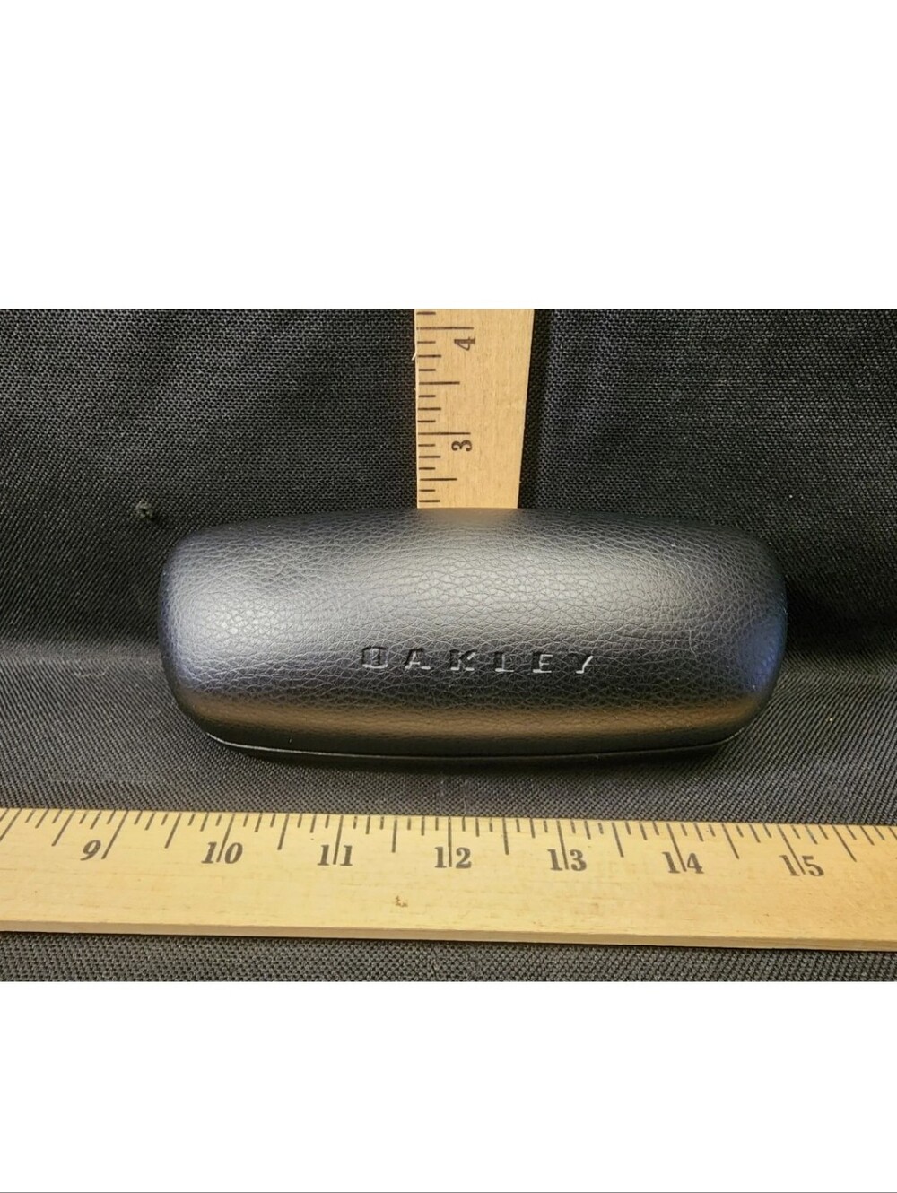 Oakley Clamshell Glasses/Sunglasses Hard Case Black Zipper Closure Works Used
